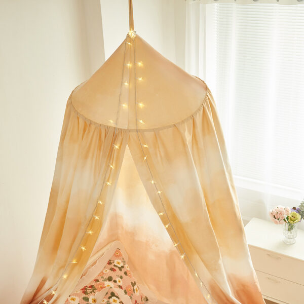 The new Scandinavian gradient children's bedside blackout bed curtain is non-perforated and installed bedside curtains can be blacked out for decoration - 图片 2