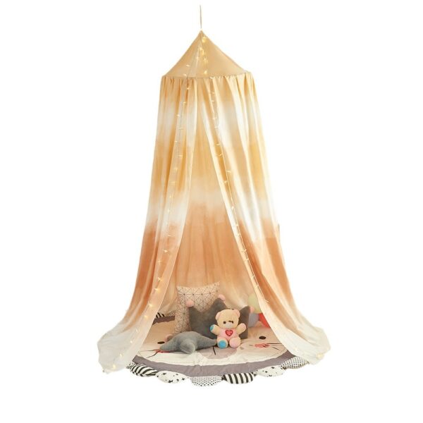 The new Scandinavian gradient children's bedside blackout bed curtain is non-perforated and installed bedside curtains can be blacked out for decoration - 图片 5