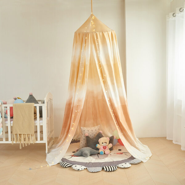 The new Scandinavian gradient children's bedside blackout bed curtain is non-perforated and installed bedside curtains can be blacked out for decoration - 图片 7
