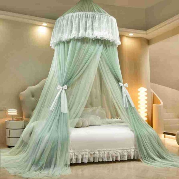 2024 new mosquito net princess wind dome double yarn ceiling palace universal 1.2 meters 1.5 meters 2 meters bed - 图片 7