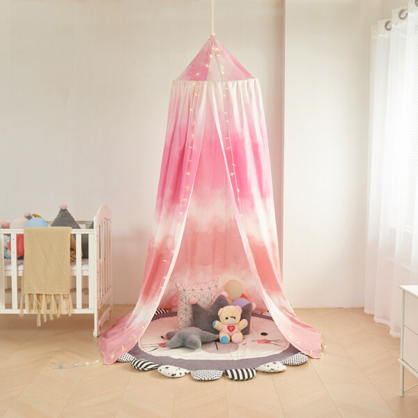 The new Scandinavian gradient children's bedside blackout bed curtain is non-perforated and installed bedside curtains can be blacked out for decoration - 图片 8