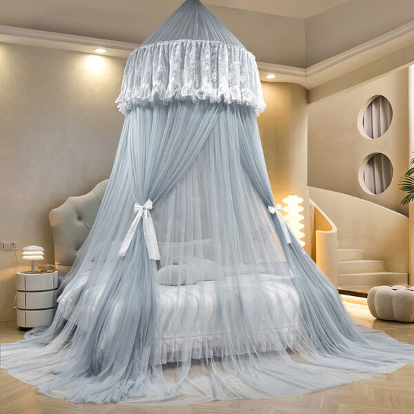 2024 new mosquito net princess wind dome double yarn ceiling palace universal 1.2 meters 1.5 meters 2 meters bed - 图片 8