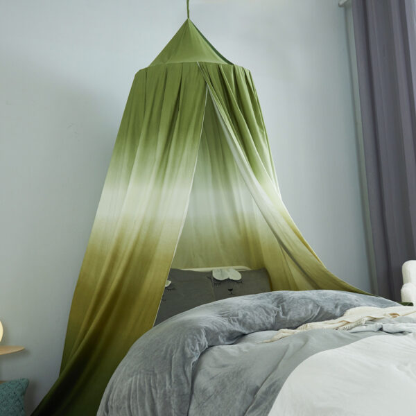 2024 New Style Printed Gradient Bed Curtain Blackout Bed Curtain Mosquito Net Home Bed Canopy Kids Bedside Tent - 图片 2