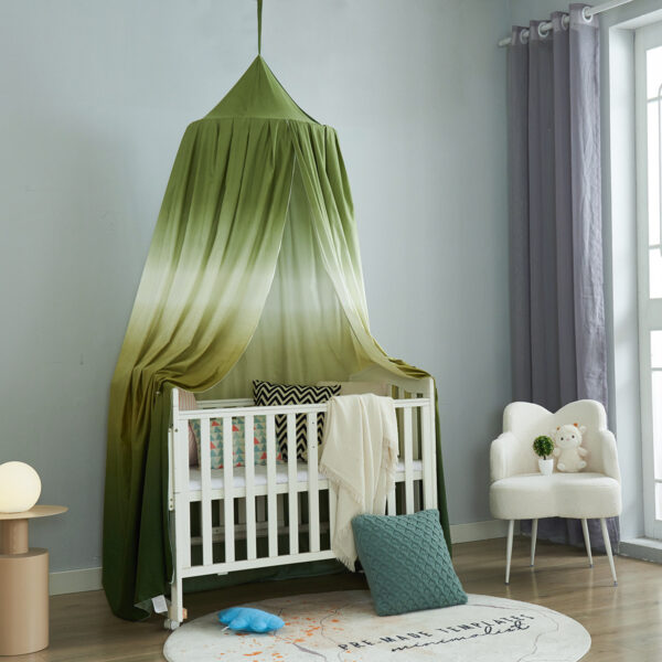 2024 New Style Printed Gradient Bed Curtain Blackout Bed Curtain Mosquito Net Home Bed Canopy Kids Bedside Tent - 图片 3
