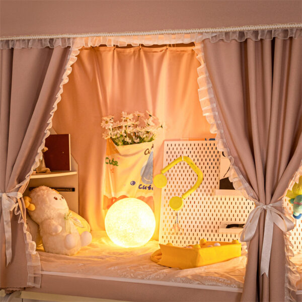 College student dormitory, blackout bed curtain, mosquito net support, integrated upper and lower bunks, universal dormitory special bed curtain - 图片 4