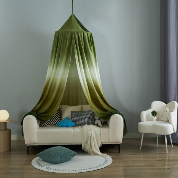 2024 New Style Printed Gradient Bed Curtain Blackout Bed Curtain Mosquito Net Home Bed Canopy Kids Bedside Tent - 图片 4