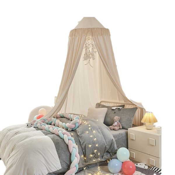 Children's room, dome tassel, hanging tassel, bed curtain, ceiling, princess wind, free installation, home bedroom, shading and dustproof tent - 图片 5