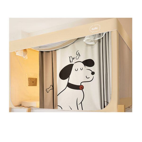 2024 new blackout bed curtain mosquito net integrated thickened bed curtain for college student dormitory special bunk bed - 图片 5