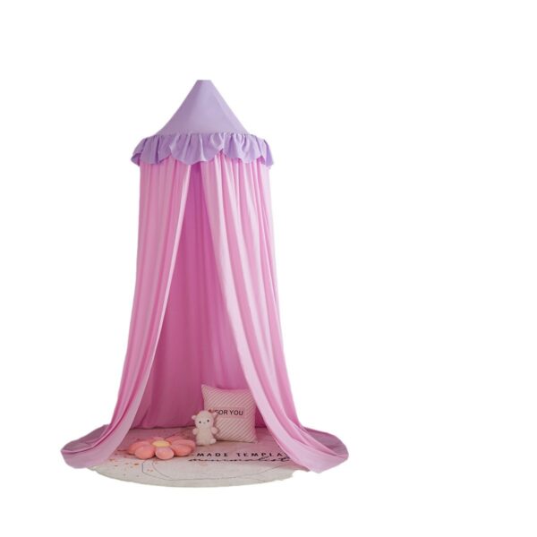 2024 New Amazon Ruffle Dome Bed Curtain Kids Mosquito Net Ceiling Playbed Tent Bed Curtain Mosquito Net - 图片 5