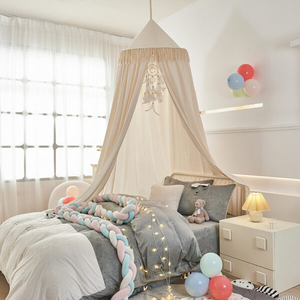 Children's room, dome tassel, hanging tassel, bed curtain, ceiling, princess wind, free installation, home bedroom, shading and dustproof tent - 图片 6