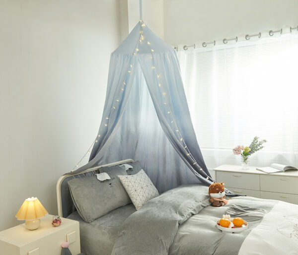 2024 New Style Printed Gradient Bed Curtain Blackout Bed Curtain Mosquito Net Home Bed Canopy Kids Bedside Tent - 图片 8