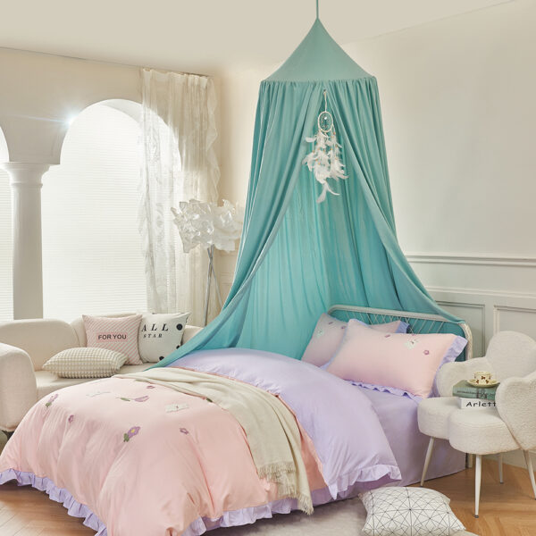 24-Color Canopy Bed Mosquito Net for Kids - Ins-Style Hanging Ceiling Play Tent, Treehouse Bed Curtain