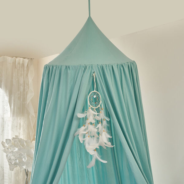 24-Color Canopy Bed Mosquito Net for Kids - Ins-Style Hanging Ceiling Play Tent, Treehouse Bed Curtain - 图片 3