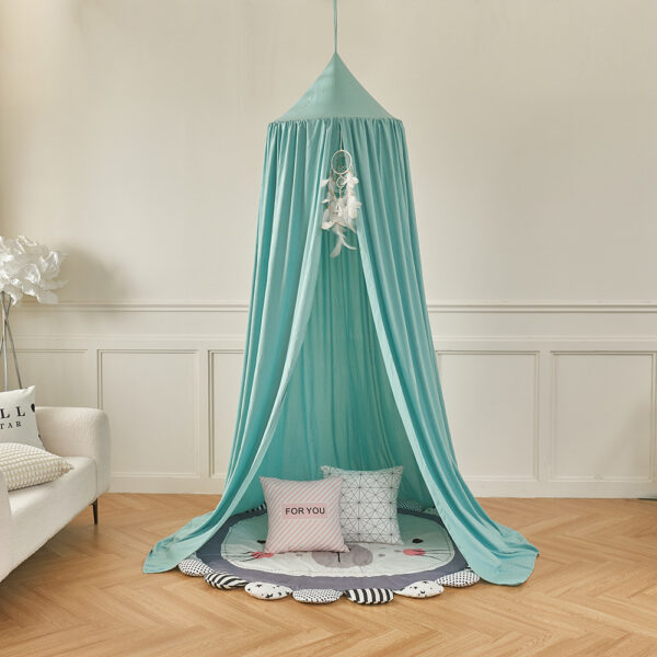 24-Color Canopy Bed Mosquito Net for Kids - Ins-Style Hanging Ceiling Play Tent, Treehouse Bed Curtain - 图片 5