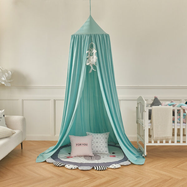 24-Color Canopy Bed Mosquito Net for Kids - Ins-Style Hanging Ceiling Play Tent, Treehouse Bed Curtain - 图片 6