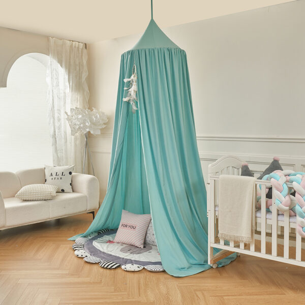 24-Color Canopy Bed Mosquito Net for Kids - Ins-Style Hanging Ceiling Play Tent, Treehouse Bed Curtain - 图片 7