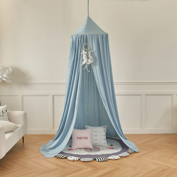 24-Color Canopy Bed Mosquito Net for Kids - Ins-Style Hanging Ceiling Play Tent, Treehouse Bed Curtain - 图片 10
